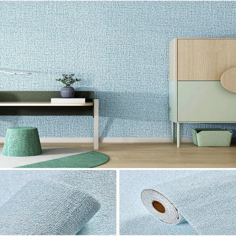 Linen Texture 3D Foam Wall Panels Peel and Stick – Solid Color, Waterproof PVC Wallpaper for Home Renovation Name to come later