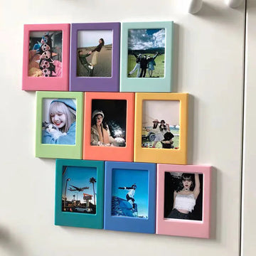 Magnetic Photo Frames (3-Inch) for Fujifilm Instax Mini Film | Fridge Magnet Display for Instax 12, 11, Evo, Link 2 & All Mini Models