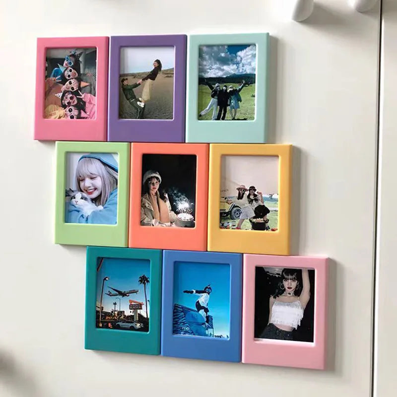 Magnetic Photo Frames (3-Inch) for Fujifilm Instax Mini Film | Fridge Magnet Display for Instax 12, 11, Evo, Link 2 & All Mini Models Name to come later