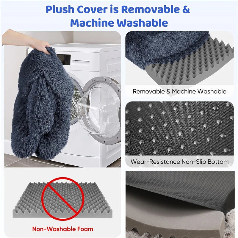 Luxury Winter Warm Dog Sofa Bed for Large & Small Breeds | Plush, Orthopedic Pet Sleeping Mat & House Cushion Name to come later