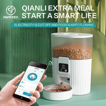 Smart WiFi Automatic Pet Feeder — Cat & Dog Food Dispenser with Remote App & Portion Time