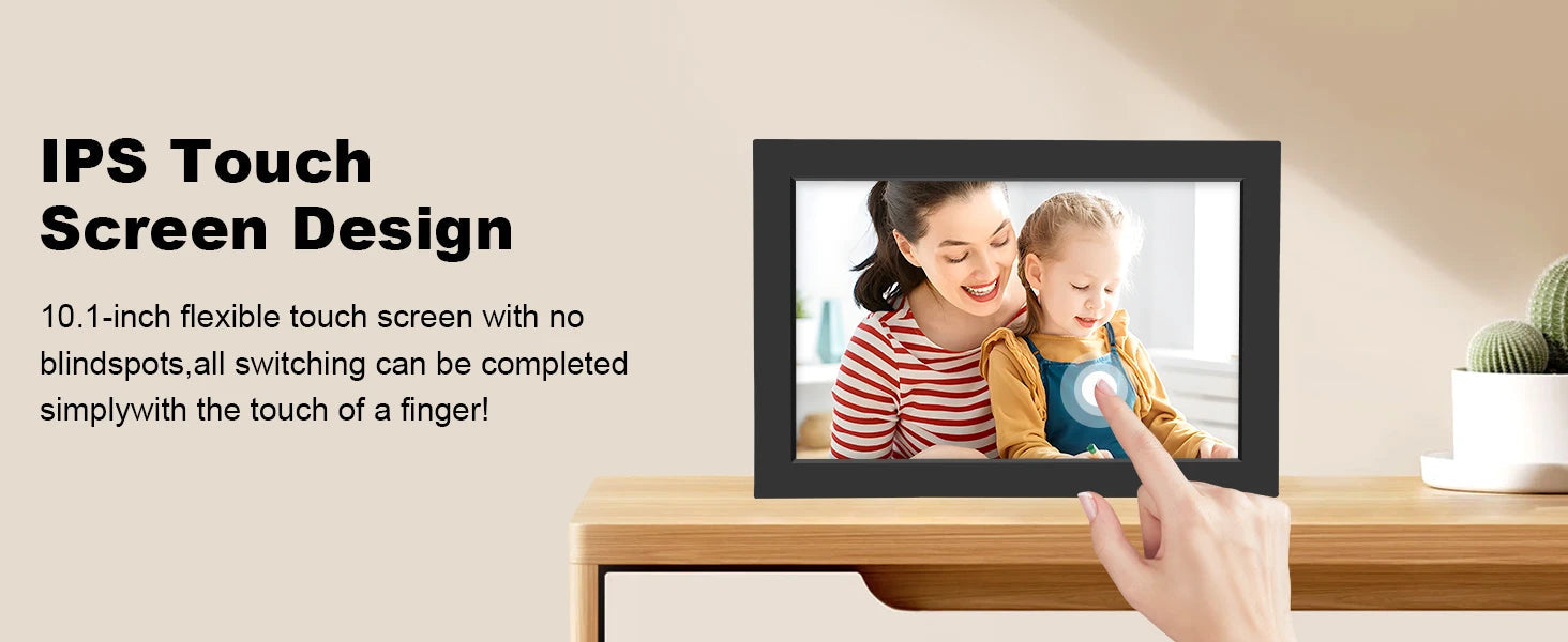 WiFi Digital Photo Frame 10.1 Inch 32GB Smart Digital Picture Frame with 1280x800 IPS HD Touch Screen Digital Frame Gift Name to come later
