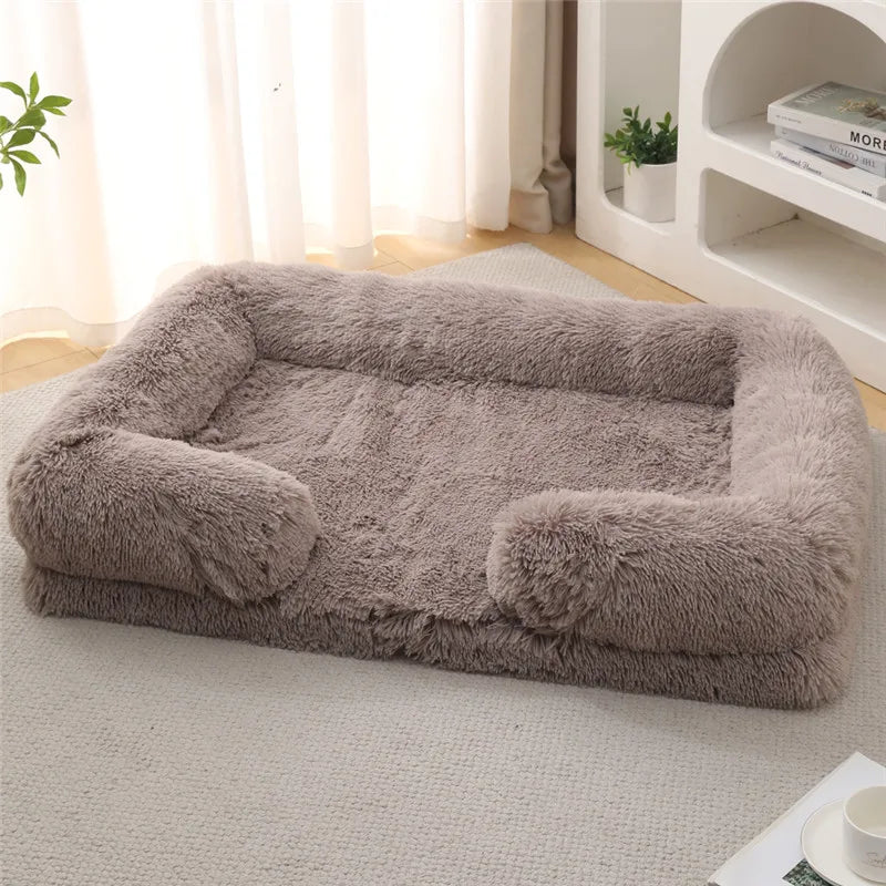 Luxury Winter Warm Dog Sofa Bed for Large & Small Breeds | Plush, Orthopedic Pet Sleeping Mat & House Cushion Name to come later