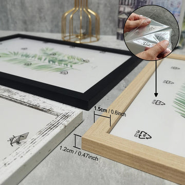 Wooden Picture Frame for Wall Hanging & Tabletop Display | Natural Wood Photo Frame in A4 & Multiple Sizes (10x15 to 20x25cm)