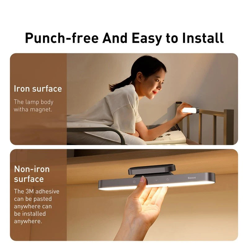 Baseus Magnetic LED Light Bar | Stepless Dimming, Rechargeable | Hanging Desk, Cabinet, & Night Light Name to come later