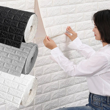 3D Faux Brick Wall Panels Peel and Stick – Waterproof, Self-Adhesive Foam Wallpaper for Kitchen, Bedroom & Home Decor
