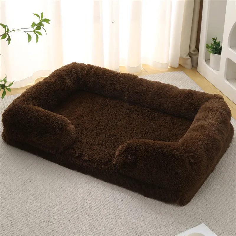 Luxury Winter Warm Dog Sofa Bed for Large & Small Breeds | Plush, Orthopedic Pet Sleeping Mat & House Cushion Name to come later