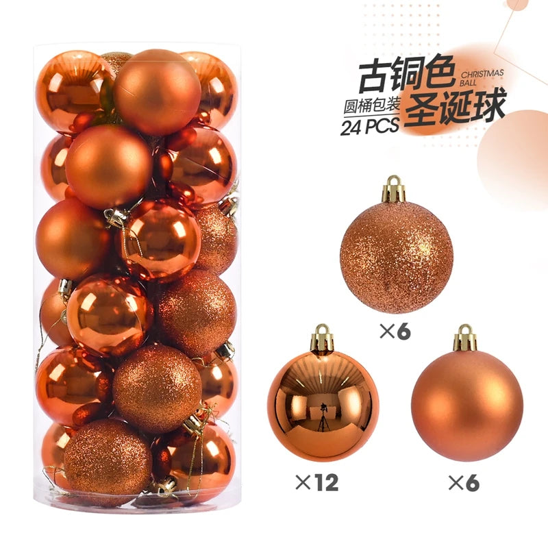 24/36 Pcs Christmas Ball Ornaments (3/4CM): Shatterproof Christmas Tree Hanging Decoration Set Dragon Crest Co