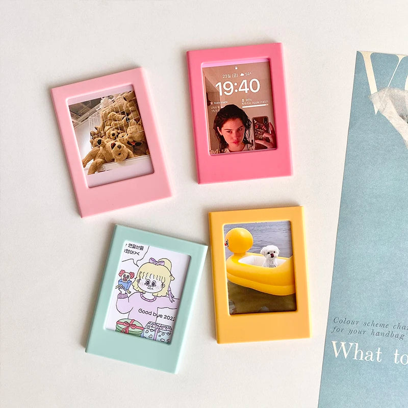 Magnetic Photo Frames (3-Inch) for Fujifilm Instax Mini Film | Fridge Magnet Display for Instax 12, 11, Evo, Link 2 & All Mini Models Name to come later
