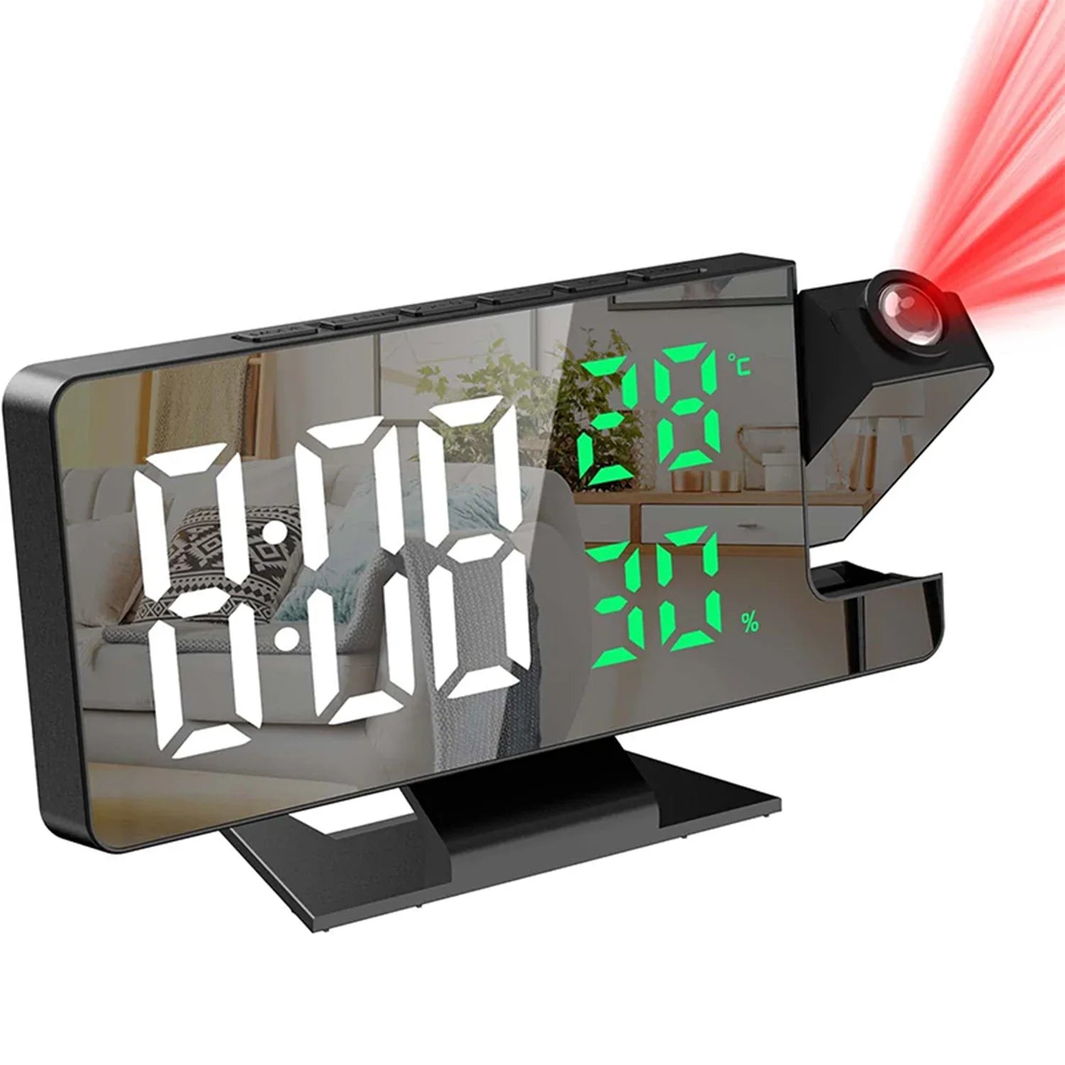 LED Digital Projection Alarm Clock | Ceiling Projector with Time & Temperature Display, Backlight & Snooze for Home Name to come later