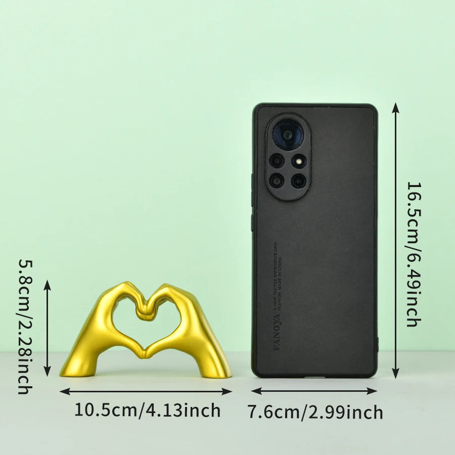 Gold Decoration, Heart Hand Statue Living Room Bedroom Decoration, Love Finger Modern Hand Gesture Sculpture Home Shelf Desktop Name to come later