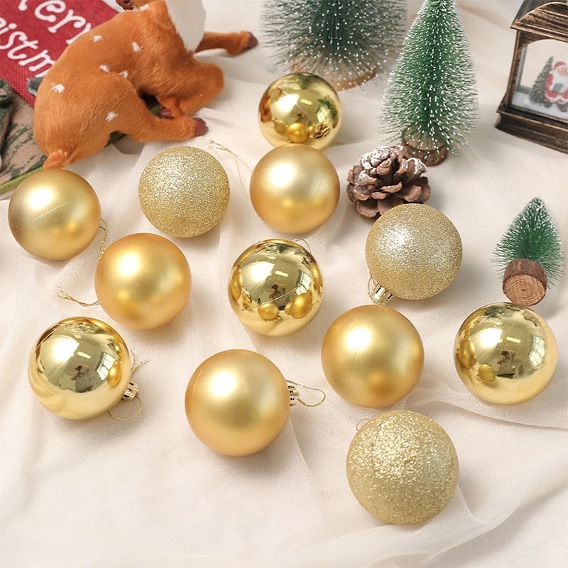 24/36 Pcs Christmas Ball Ornaments (3/4CM): Shatterproof Christmas Tree Hanging Decoration Set Dragon Crest Co