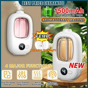 Automatic & Rechargeable Aroma Diffuser | Cordless Essential Oil Air Freshener for Home, Bedroom & Bathroom Name to come later