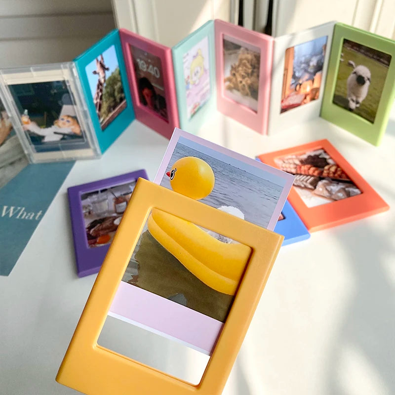 Magnetic Photo Frames (3-Inch) for Fujifilm Instax Mini Film | Fridge Magnet Display for Instax 12, 11, Evo, Link 2 & All Mini Models Name to come later