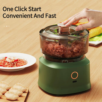 Wireless 350ml Electric Food Chopper & Garlic Blender | Rechargeable Portable Mini Meat Grinder for Baby Food & Kitchen Shredding