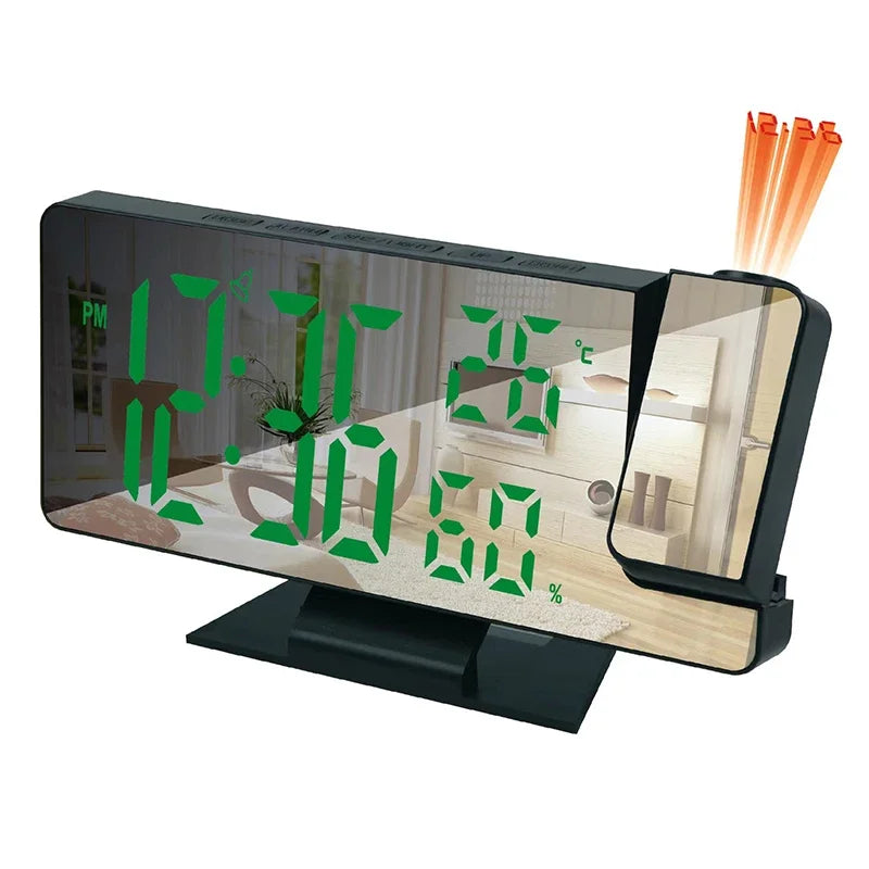 LED Digital Projection Alarm Clock | Ceiling Projector with Time & Temperature Display, Backlight & Snooze for Home Name to come later