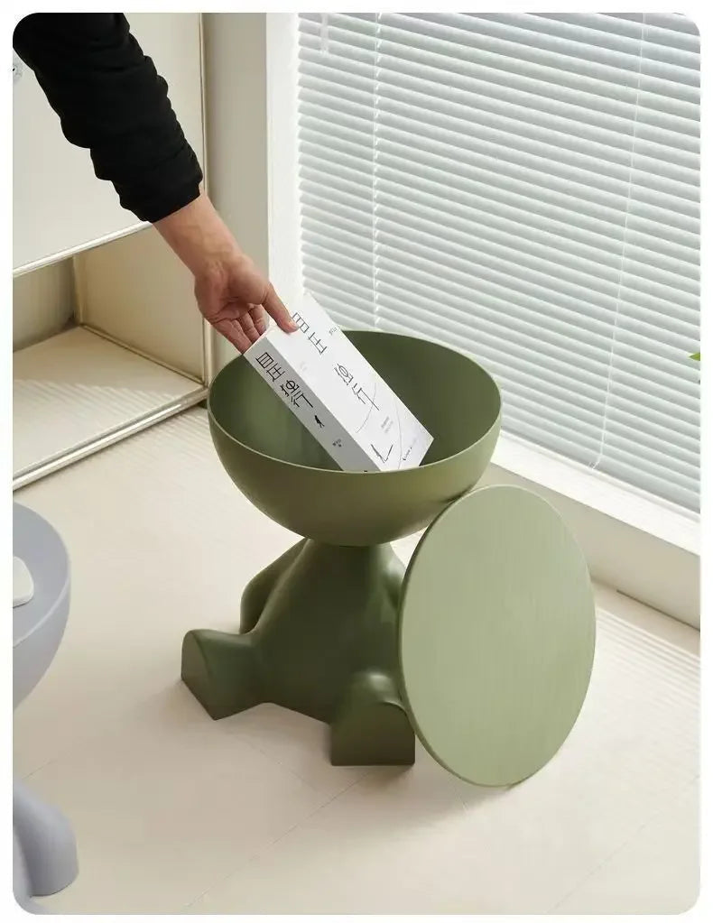 Light Luxury Cartoon Sofa Edge Table Creative Flat Head Coffee Table Small Household Plastic Coffee Table Furniture Side Table Name to come later