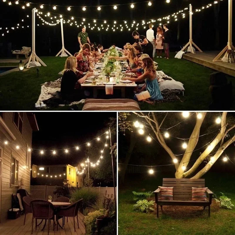 Solar Powered Crystal Globe LED String Lights | IP65 Waterproof | 8 Modes for Garden & Christmas Decor Name to come later