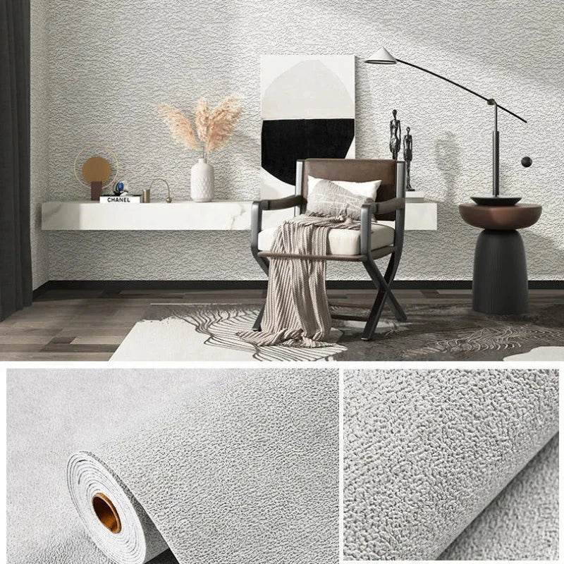 Linen Texture 3D Foam Wall Panels Peel and Stick – Solid Color, Waterproof PVC Wallpaper for Home Renovation Name to come later
