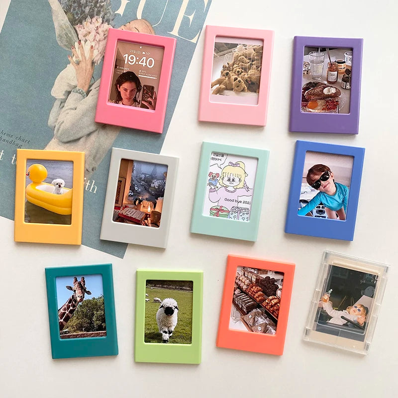 Magnetic Photo Frames (3-Inch) for Fujifilm Instax Mini Film | Fridge Magnet Display for Instax 12, 11, Evo, Link 2 & All Mini Models Name to come later