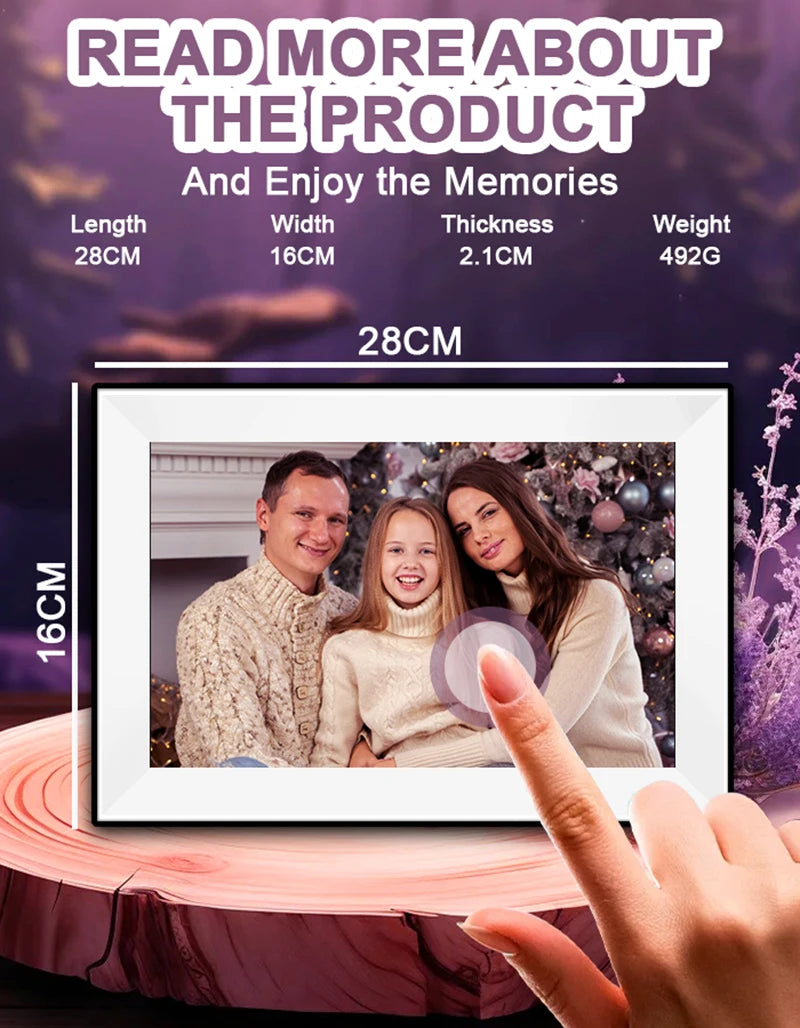 Uhale Digital Picture Frame 10.1 Inch 32GB Smart WiFi Smart digital photo frame with 1280x800 IPS HD Touch Screen Name to come later