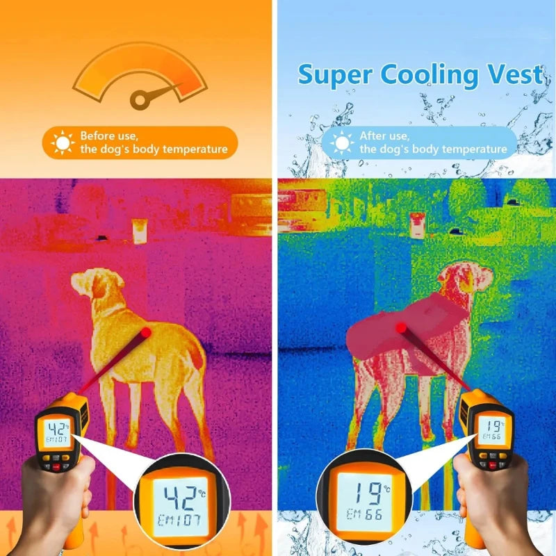 Rapid Cooling Dog Vest for Summer Heat | Breathable Mesh, Adjustable Anti-UV Sun Protection Cooling Jacket Name to come later