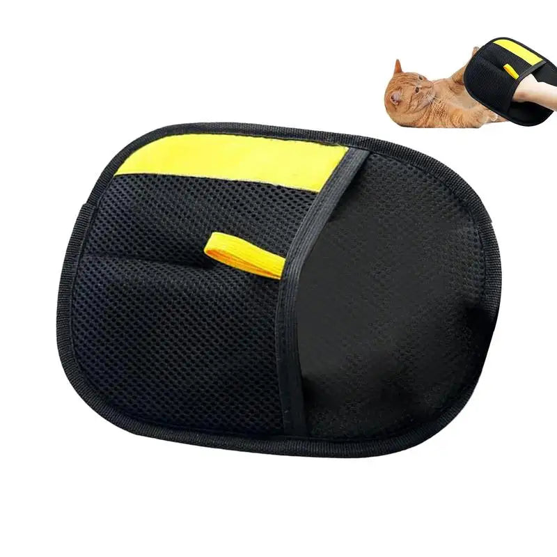 Pet Hair Remover Grooming Gloves (Static Brush) | Massaging Deshedding Mitt for Dog & Cat Hair Removal from Sofa, Carpet, Clothes Name to come later