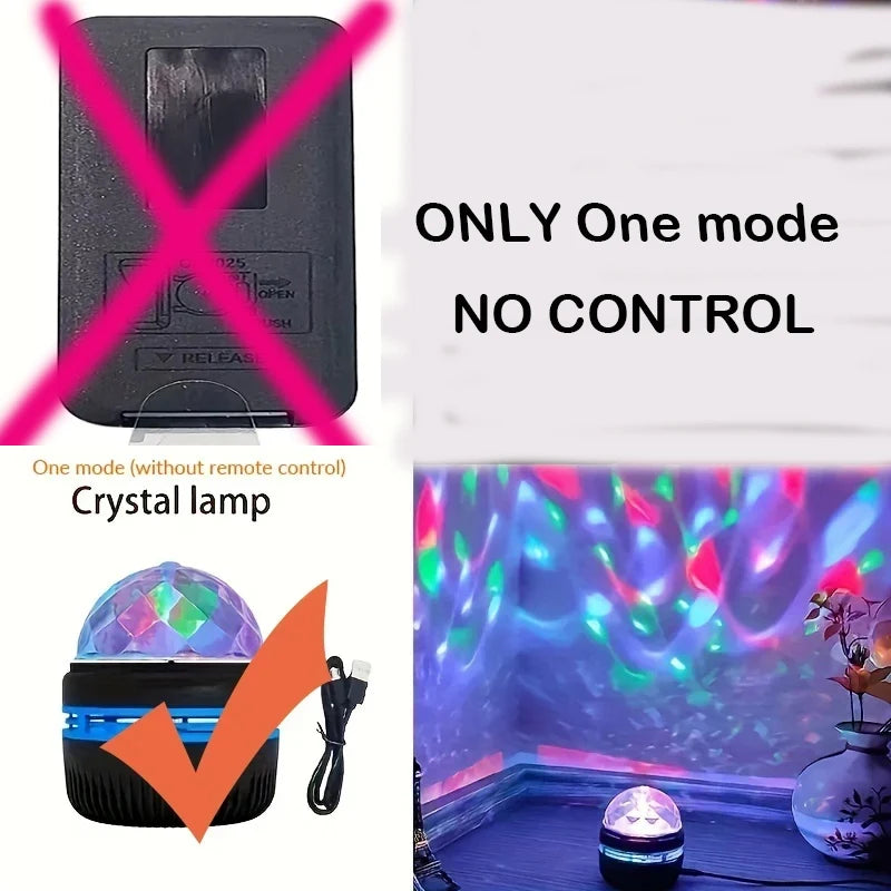 Starry Sky Projector with Water Wave Effect - 7 Color LED Night Light for Bedroom Name to come later