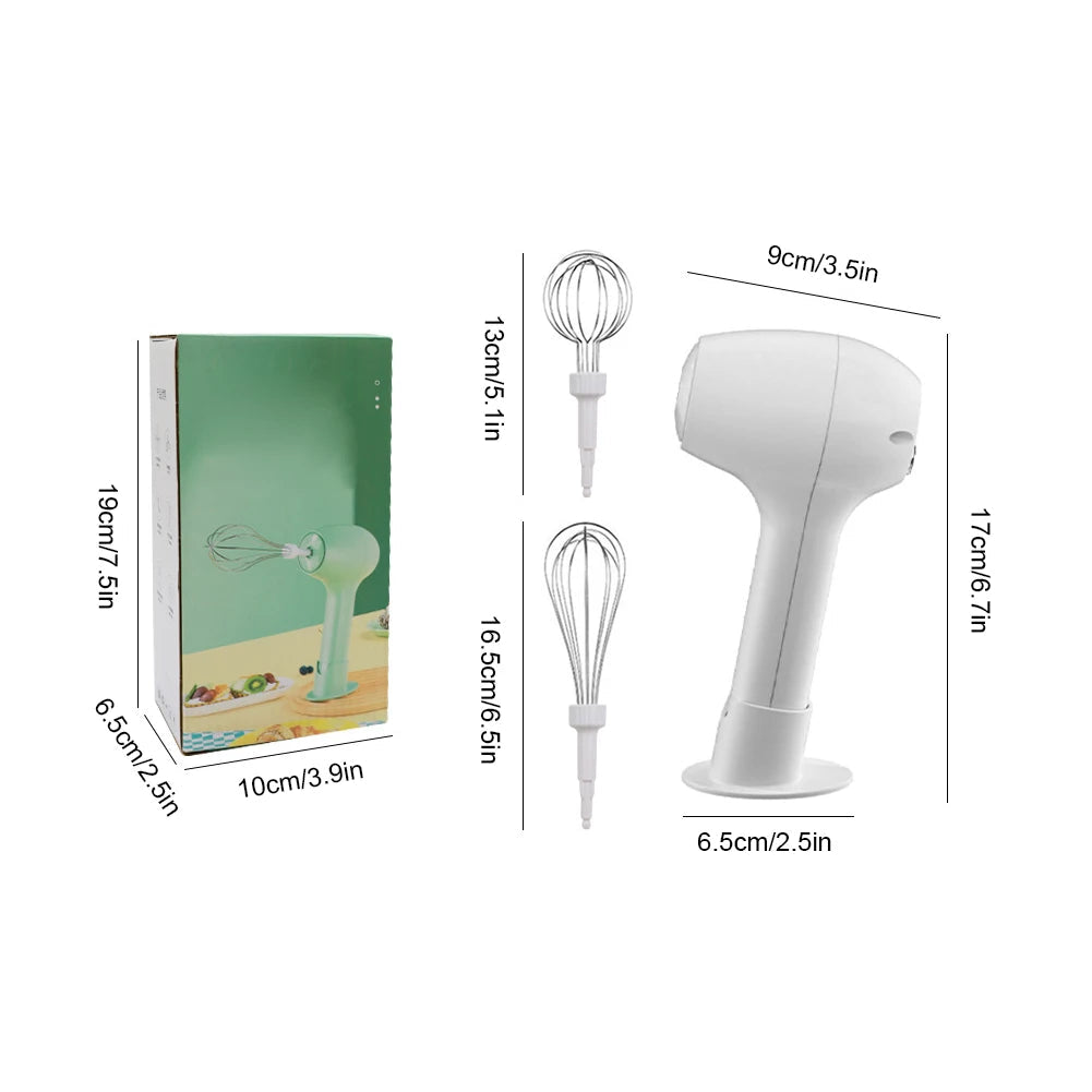 Wireless Electric Hand Mixer for Baking | Cordless Automatic Whisk for Cake Cream, Butter & Egg Beating | Portable Smart Blender Name to come later