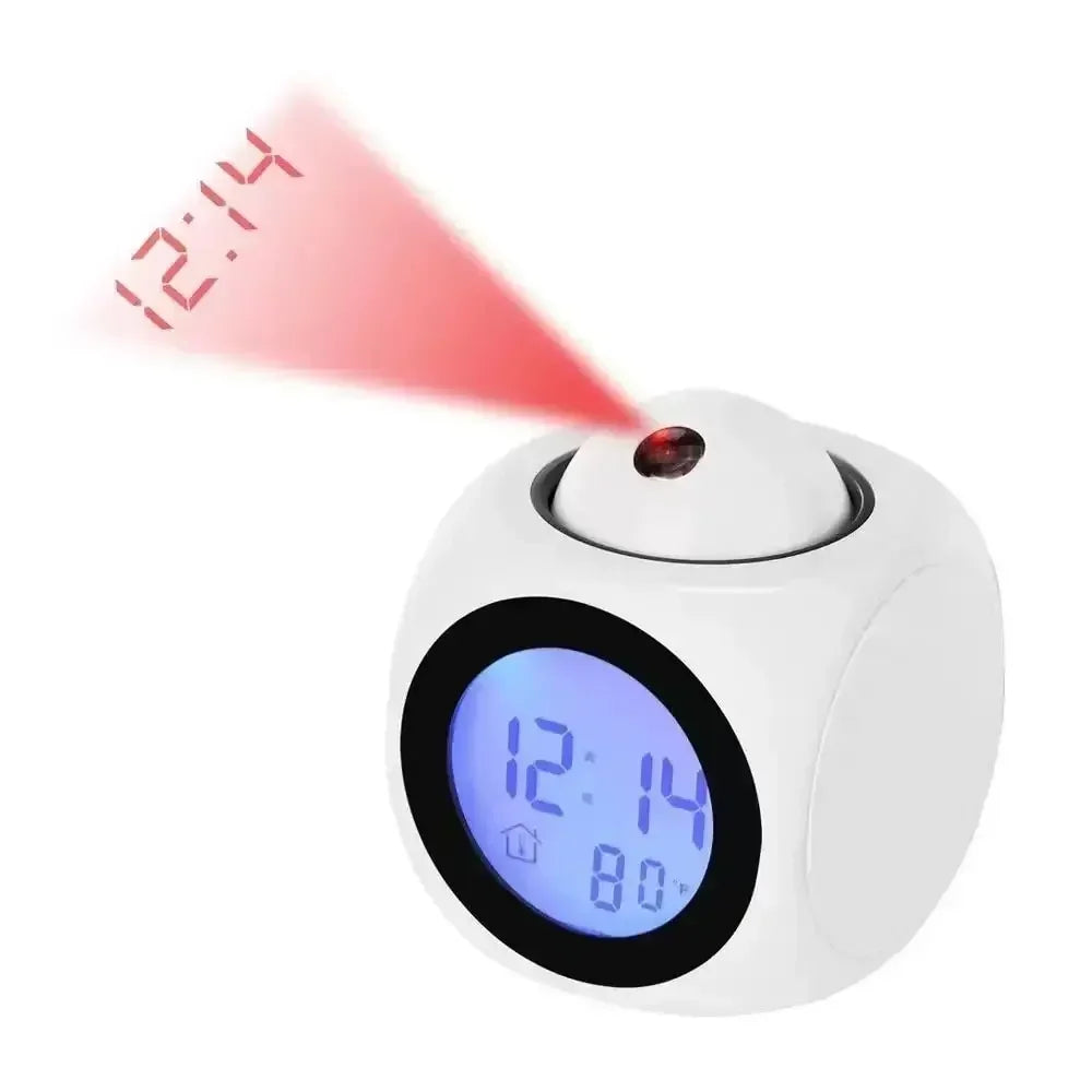 Projection Alarm Clock Ceiling Display Snooze Desk Table Clock Voice Multifunction Digital Projection Clock Temperature Displ Name to come later