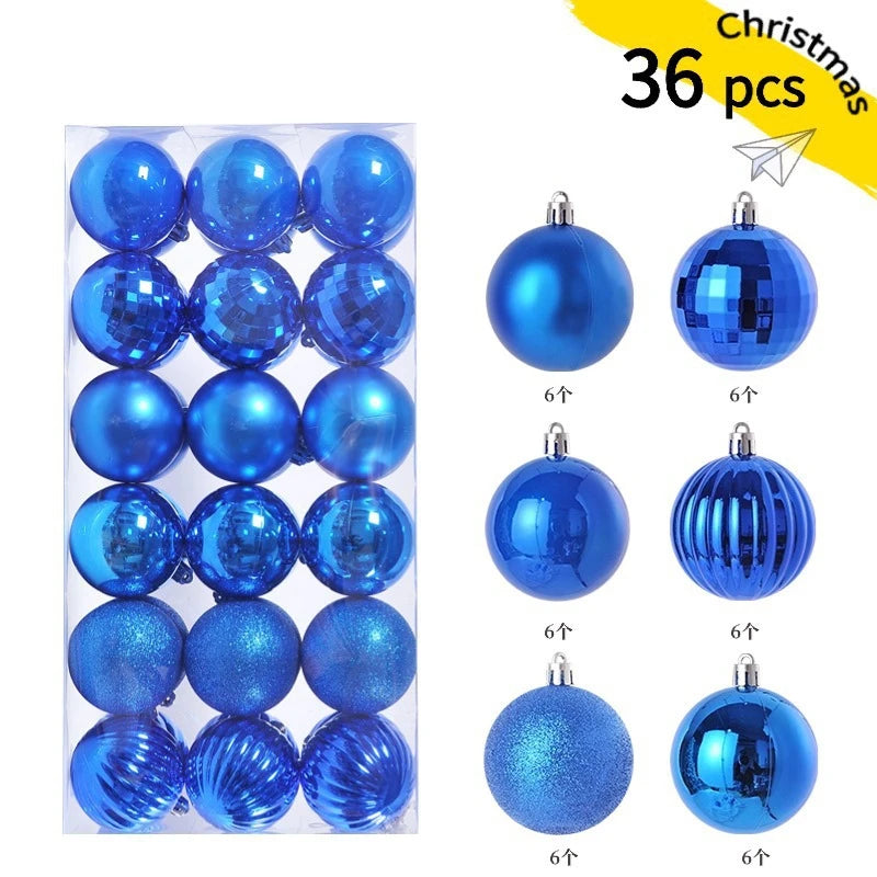 24/36 Pcs Christmas Ball Ornaments (3/4CM): Shatterproof Christmas Tree Hanging Decoration Set Dragon Crest Co