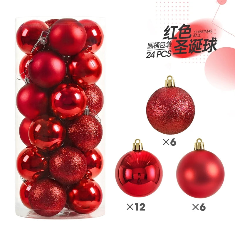 24/36 Pcs Christmas Ball Ornaments (3/4CM): Shatterproof Christmas Tree Hanging Decoration Set Dragon Crest Co