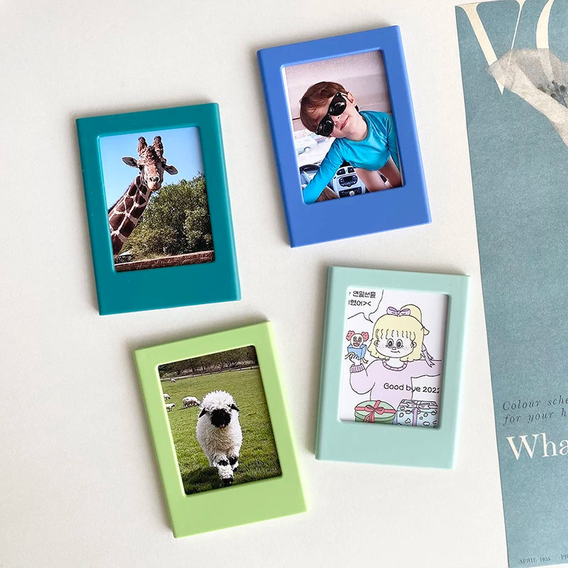Magnetic Photo Frames (3-Inch) for Fujifilm Instax Mini Film | Fridge Magnet Display for Instax 12, 11, Evo, Link 2 & All Mini Models Name to come later