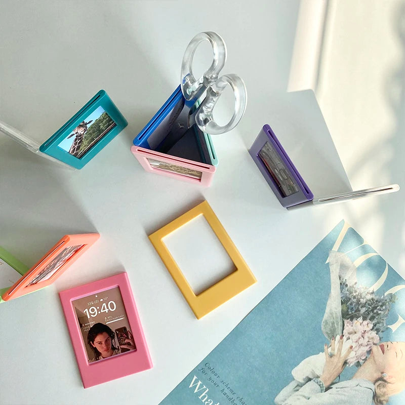 Magnetic Photo Frames (3-Inch) for Fujifilm Instax Mini Film | Fridge Magnet Display for Instax 12, 11, Evo, Link 2 & All Mini Models Name to come later